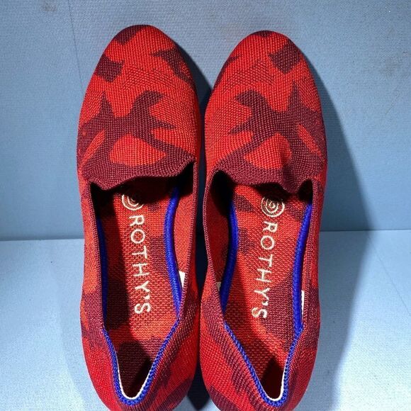Rare Rothy's Red Camo Loafers Size 6 - Picture 7 of 7